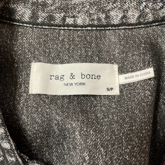rag & bone Liquid Miramar Tencel Denim Shirt Dress Size Small like-new condition - Picture 9 of 12